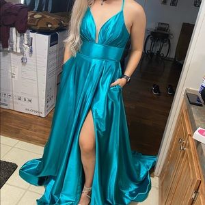 Teal Prom Dress